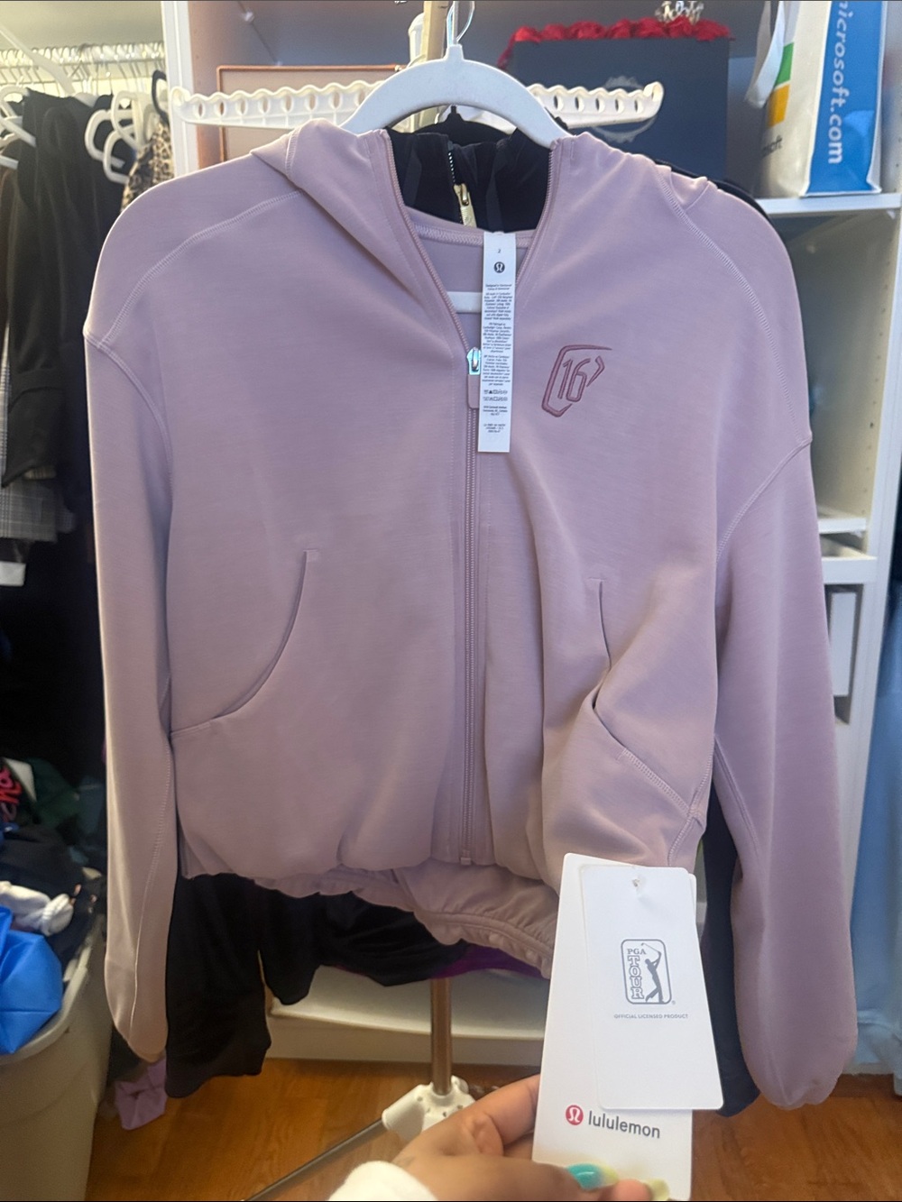 lululemon athletica Mauve Zip Hoodie